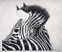 Load image into Gallery viewer, Zebra African Art Pastel by Jeanette McCracken
