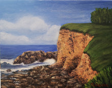 Load image into Gallery viewer, Jeanette McCracken Original Seascape Oil Painting Boulder Beach
