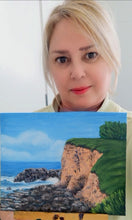 Load image into Gallery viewer, Jeanette McCracken Original Seascape Oil Painting Boulder Beach
