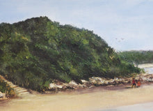 Load image into Gallery viewer, Jeanette McCracken Original Seascape Oil Painting Walk on the Beach at Torque
