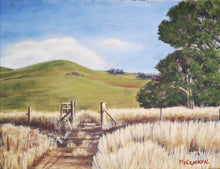 Load image into Gallery viewer, Jeanette McCracken Original Landscape Oil Painting Grass fields
